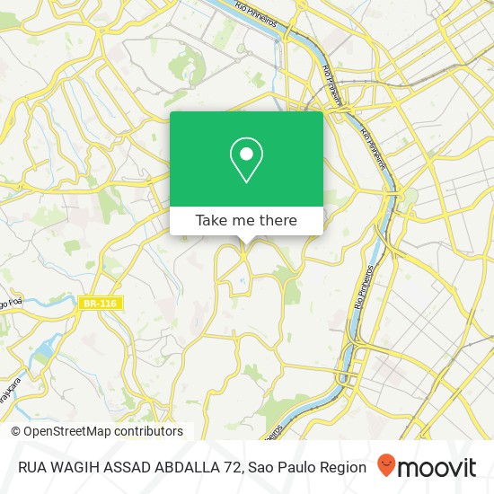 Mapa RUA WAGIH ASSAD ABDALLA 72