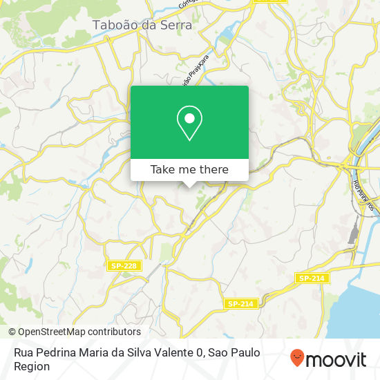 Mapa Rua Pedrina Maria da Silva Valente 0
