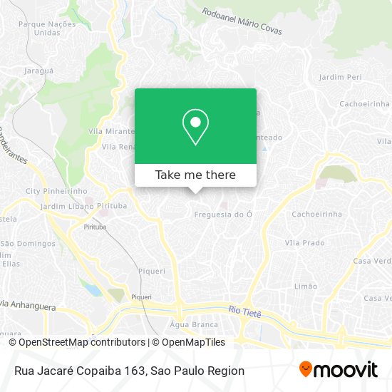 Mapa Rua Jacaré Copaiba  163