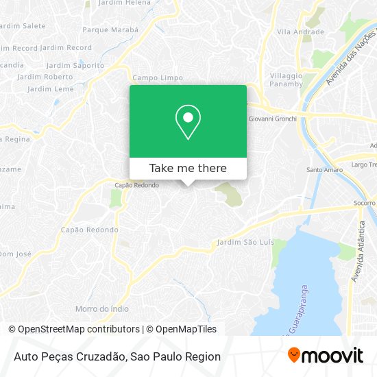 Auto Peças Cruzadão map