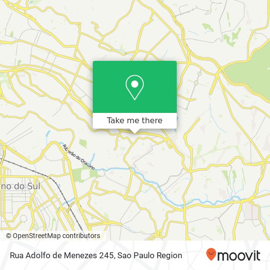 Mapa Rua Adolfo de Menezes 245