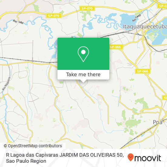 Mapa R  Lagoa das Capivaras  JARDIM DAS OLIVEIRAS 50