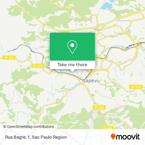 Rua Bagre, 1 map