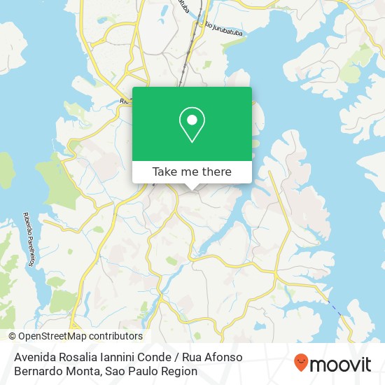 Mapa Avenida Rosalia Iannini Conde / Rua Afonso Bernardo Monta