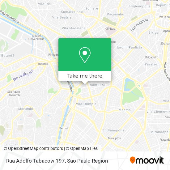 Rua Adolfo Tabacow 197 map