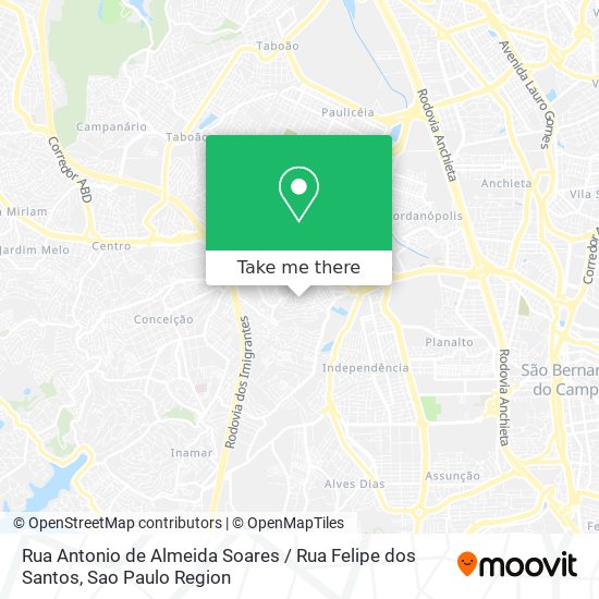 Rua Antonio de Almeida Soares / Rua Felipe dos Santos map