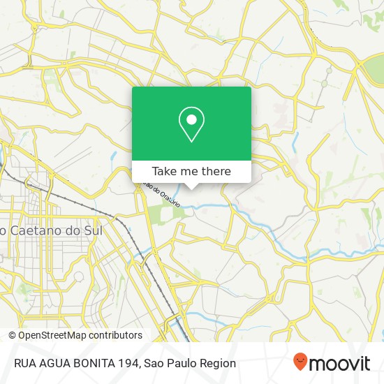 RUA AGUA BONITA 194 map