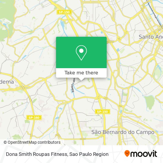 Dona Smith Roupas Fitness map
