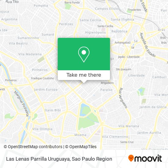 Las Lenas Parrilla Uruguaya map