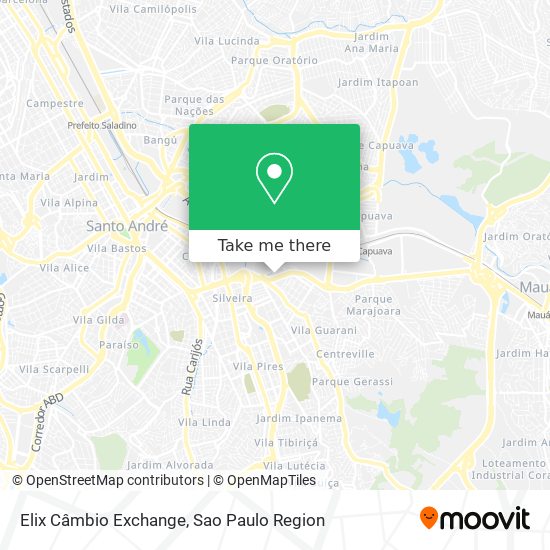 Elix Câmbio Exchange map