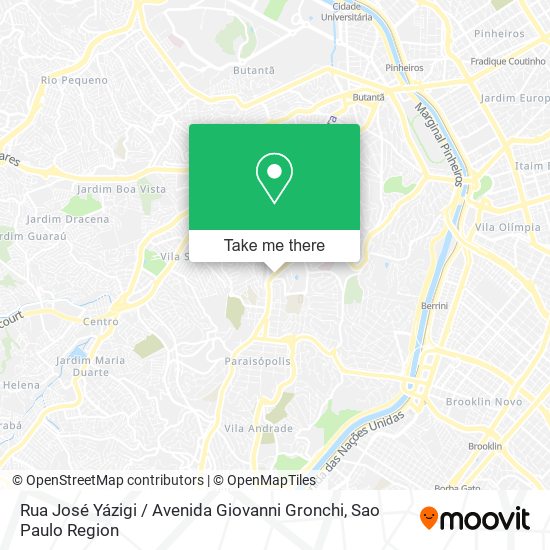 Rua José Yázigi / Avenida Giovanni Gronchi map