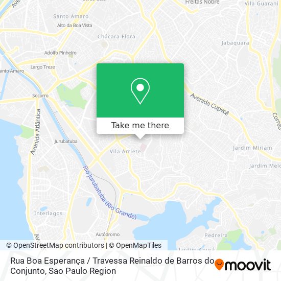 Mapa Rua Boa Esperança / Travessa Reinaldo de Barros do Conjunto