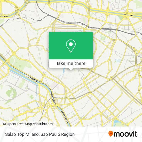 Mapa Salão Top Milano