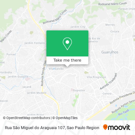 Rua São Miguel do Araguaia 107 map