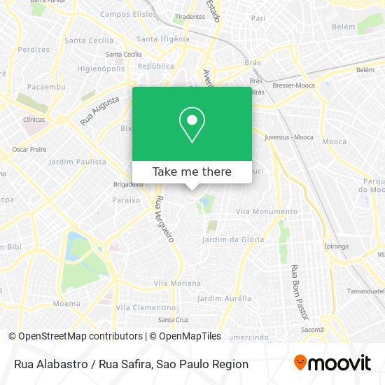 Mapa Rua Alabastro / Rua Safira