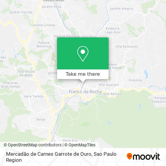 Mercadão de Carnes Garrote de Ouro map