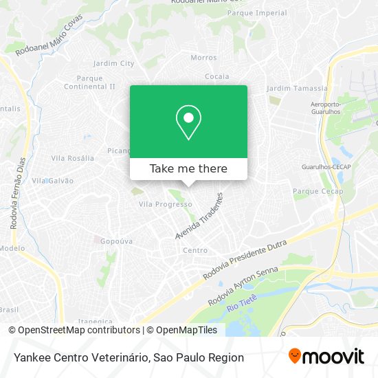 Yankee Centro Veterinário map