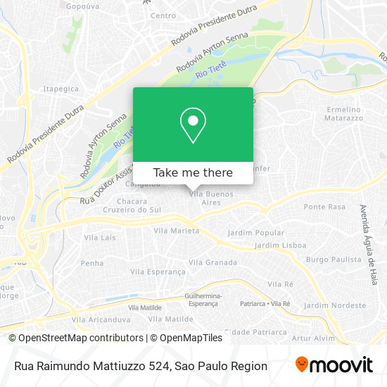 Rua Raimundo Mattiuzzo 524 map