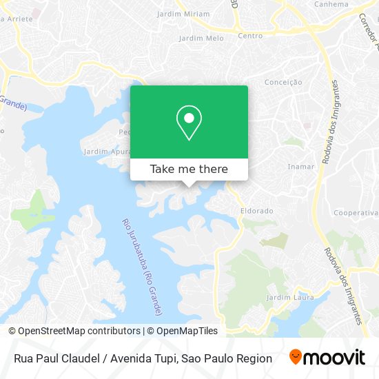 Mapa Rua Paul Claudel / Avenida Tupi