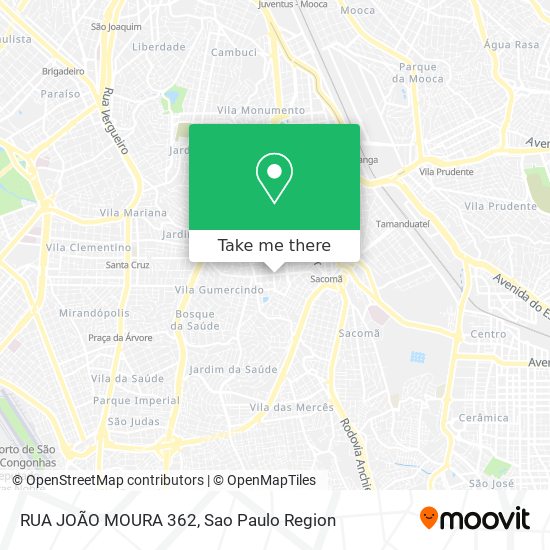 RUA JOÃO MOURA 362 map