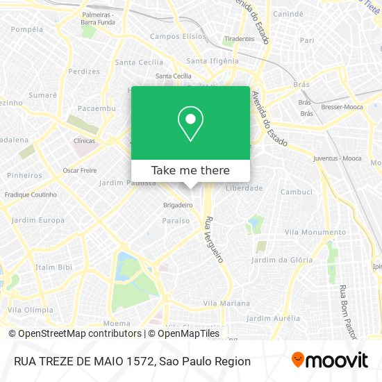 RUA TREZE DE MAIO 1572 map