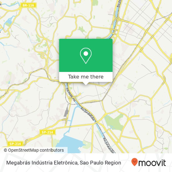 Megabrás Indústria Eletrônica map