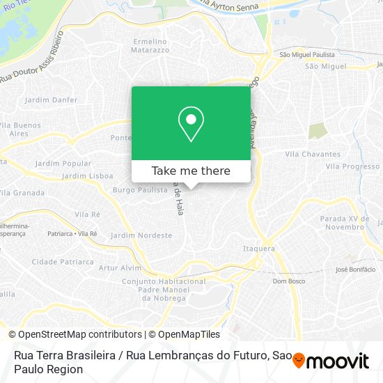 Rua Terra Brasileira / Rua Lembranças do Futuro map
