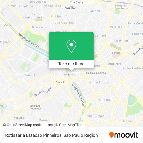 Rotissaria Estacao Pinheiros map