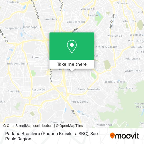 Mapa Padaria Brasileira (Padaria Brasileira SBC)