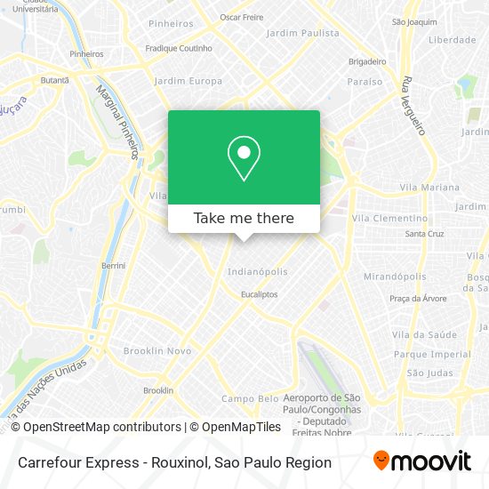 Carrefour Express - Rouxinol map