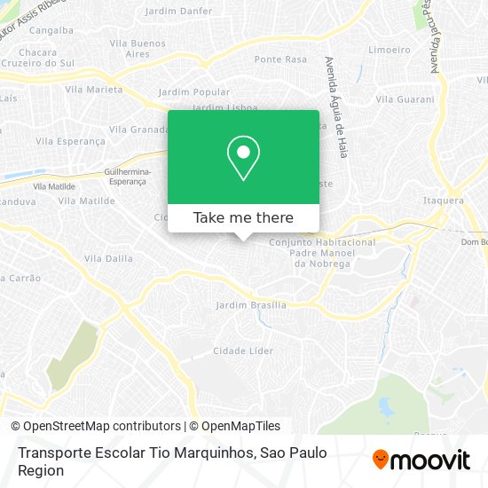 Transporte Escolar Tio Marquinhos map