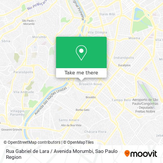 Rua Gabriel de Lara / Avenida Morumbi map