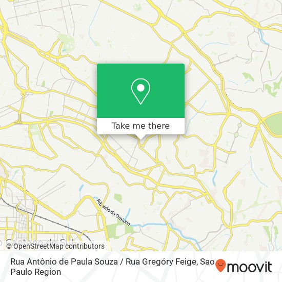 Rua Antônio de Paula Souza / Rua Gregóry Feige map