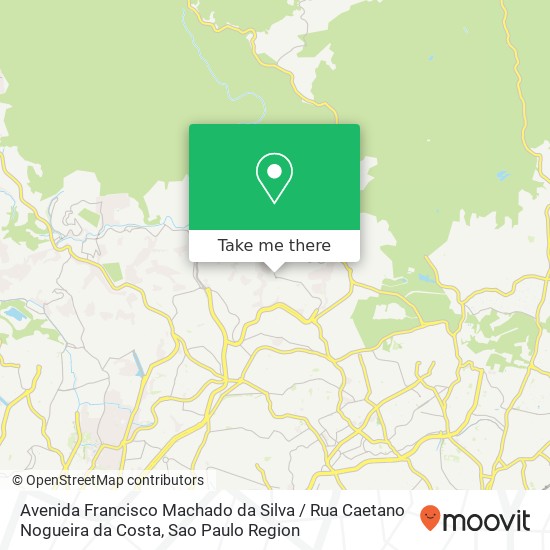 Mapa Avenida Francisco Machado da Silva / Rua Caetano Nogueira da Costa