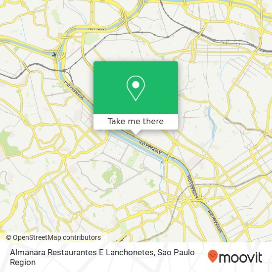 Mapa Almanara Restaurantes E Lanchonetes