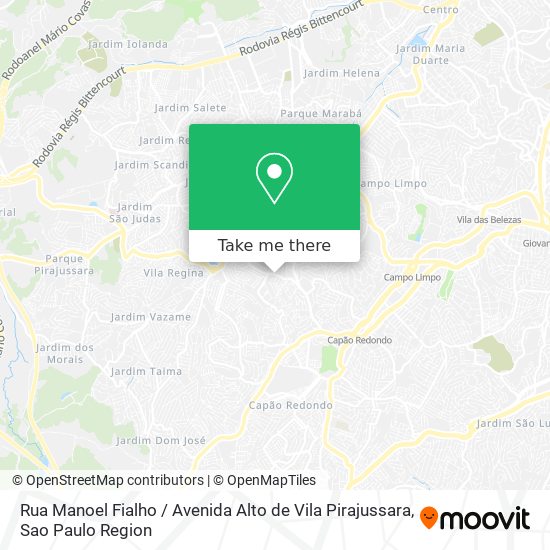 Rua Manoel Fialho / Avenida Alto de Vila Pirajussara map