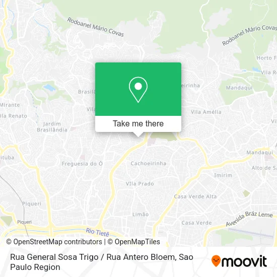 Rua General Sosa Trigo / Rua Antero Bloem map