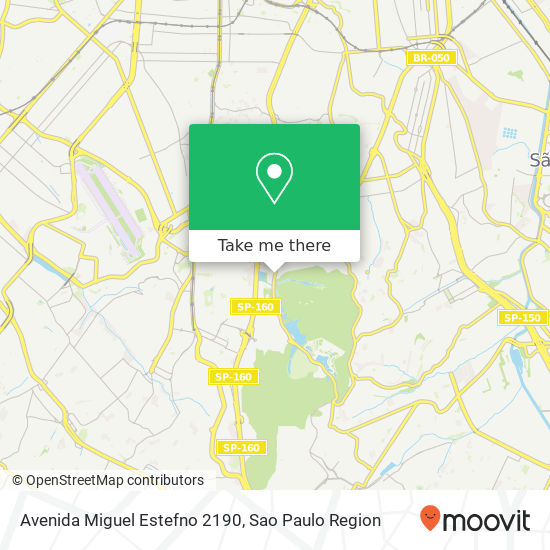 Mapa Avenida Miguel Estefno 2190