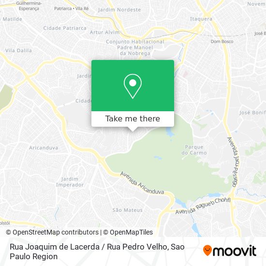 Mapa Rua Joaquim de Lacerda / Rua Pedro Velho