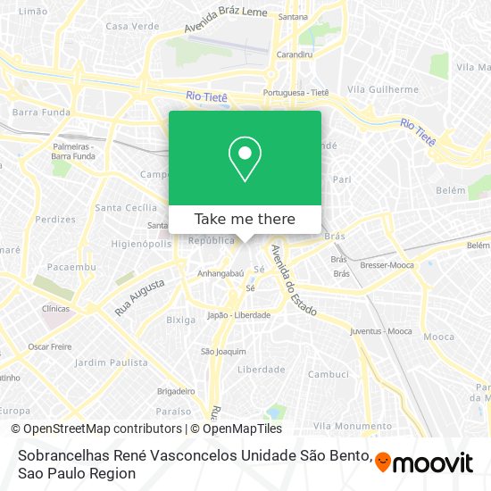 Sobrancelhas René Vasconcelos Unidade São Bento map