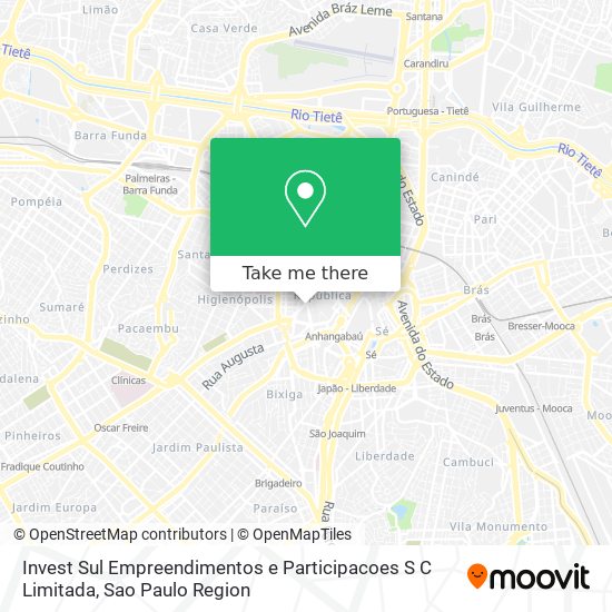 Invest Sul Empreendimentos e Participacoes S C Limitada map