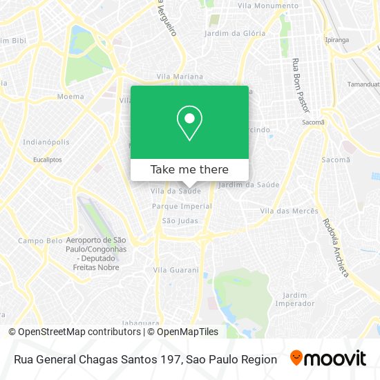 Mapa Rua General Chagas Santos 197