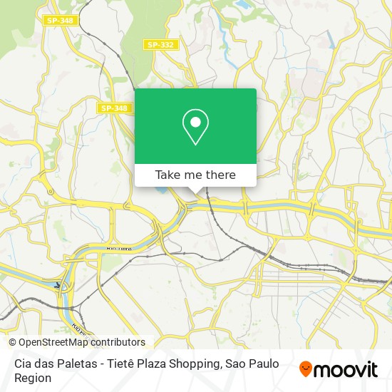 Mapa Cia das Paletas - Tietê Plaza Shopping