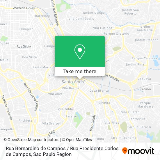 Rua Bernardino de Campos / Rua Presidente Carlos de Campos map