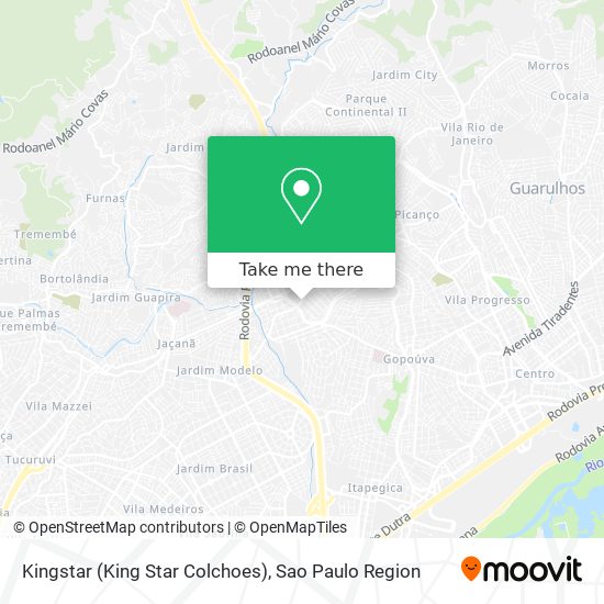 Kingstar (King Star Colchoes) map