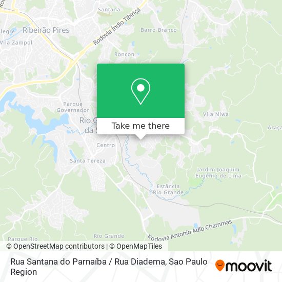 Rua Santana do Parnaíba / Rua Diadema map