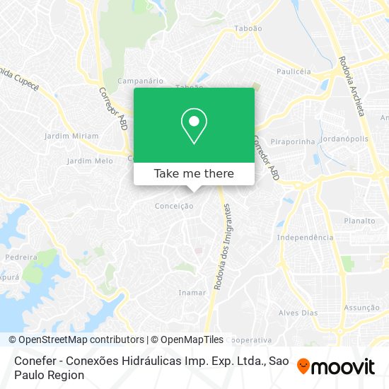 Conefer - Conexões Hidráulicas Imp. Exp. Ltda. map