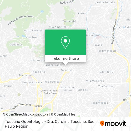 Toscano Odontologia - Dra. Carolina Toscano map