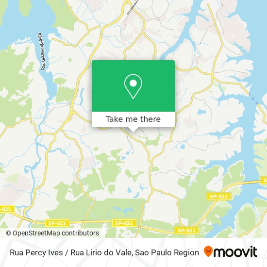 Mapa Rua Percy Ives / Rua Lirio do Vale