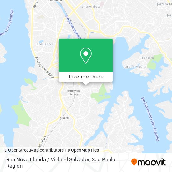 Rua Nova Irlanda / Viela El Salvador map